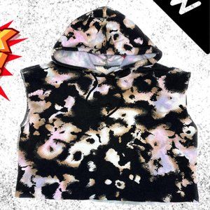 sleeveless croptop hoodie